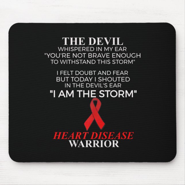 Heart Disease Warrior Health  Mouse Pad (Front)