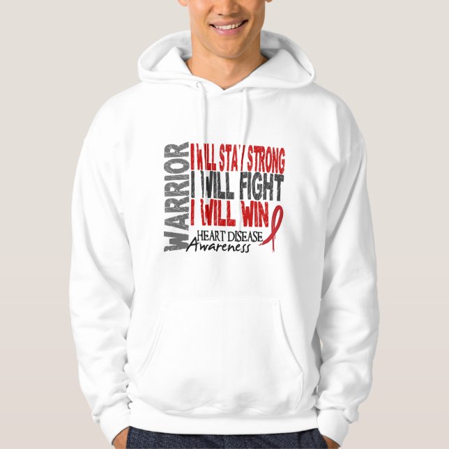 Heart Disease Warrior Hoodie (Front)