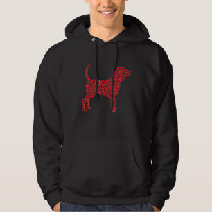 Heart Dog Lover Gifts Beagle Puppy Valentines Day Hoodie