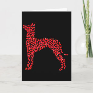 Heart Dog Lover Gifts Xoloitzcuintli Puppy Valenti Card