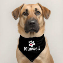 Heart Dog Paw Personalised