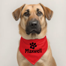 Heart Dog Paw Personalised