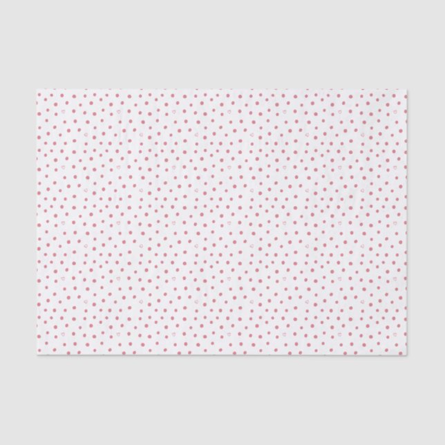 Heart Dots 10lb Tissue Paper (Front)
