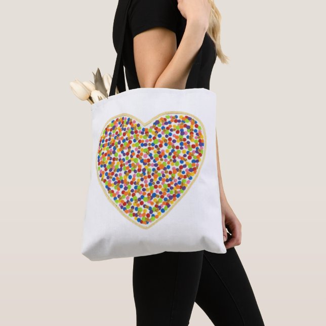 Heart Dots Tote Bag (Close Up)