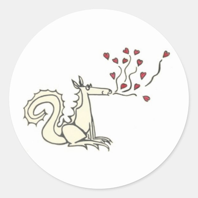 Heart Dragon Stickers (Front)