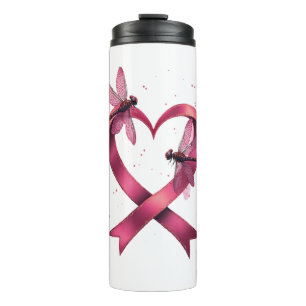 Heart Dragonflies Men Women Kid Thermal Tumbler
