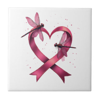 Heart Dragonflies Men Women Kid Tile