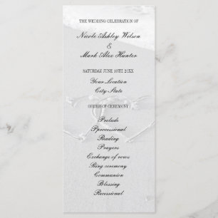 Heart drawn in beach sand wedding ceremony program programme