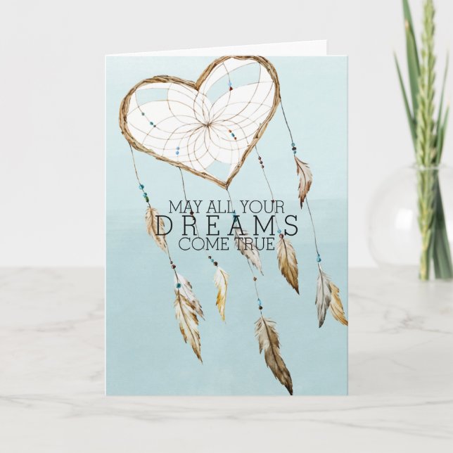 Heart Dream Catcher Card (Front)