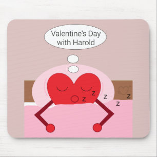 Heart Dreams Pink and Purple:  Valentine's Day Mouse Pad