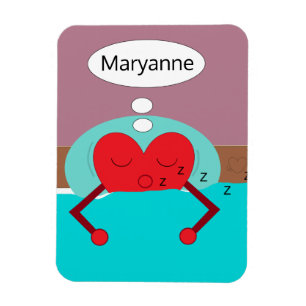 Heart Dreams Purple and Green Magnet