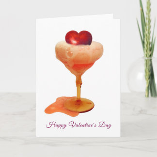 Heart Drink Valentines Card