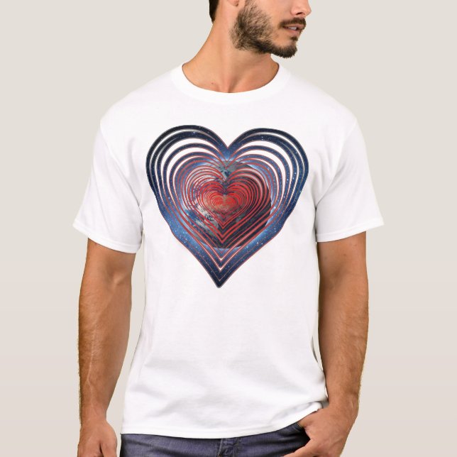 heart earth image art T-Shirt (Front)