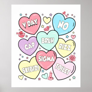 Heart Easter, retro, vintage Poster