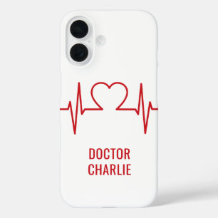 Heart EKG custom name & colour phone cases