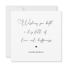 Heart Embellished Love and Happiness Wedding 