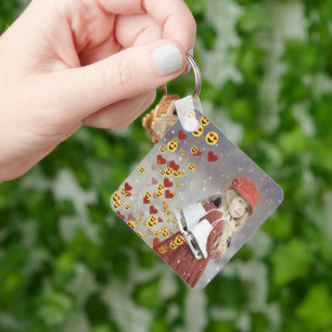 Heart Emoji Key Ring