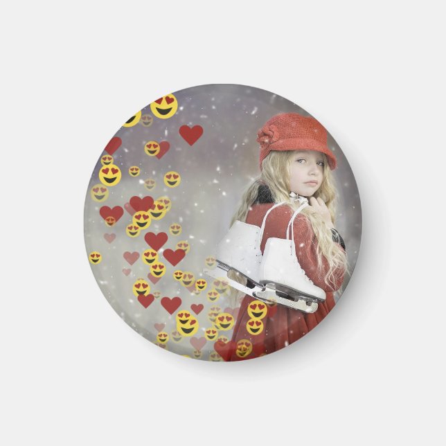 Heart Emoji Magnet (Front)