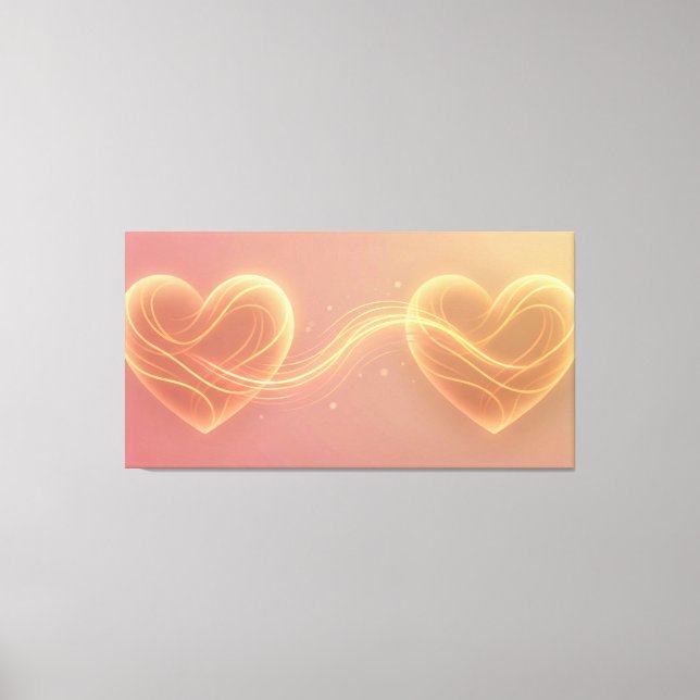 Heart Energy Flow Canvas Print (Front)