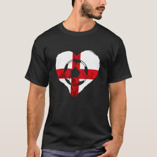 Heart English Soccer St George's Cross English Fla T-Shirt