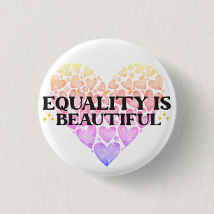 Heart Equality  3 Cm Round Badge