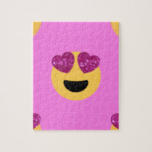 heart eye emoji jigsaw puzzle