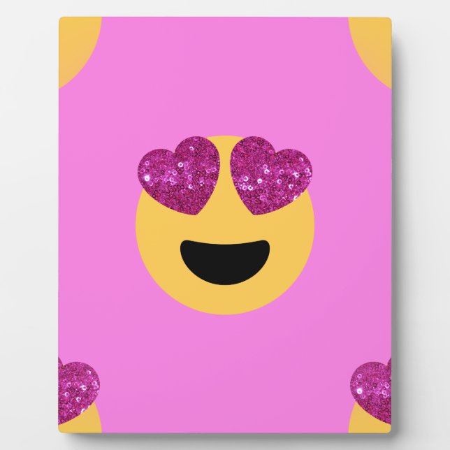 heart eye emoji plaque (Front)