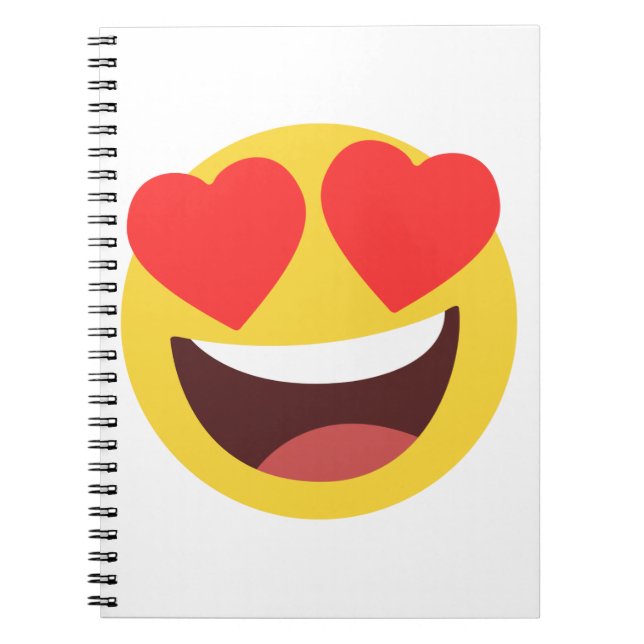 Heart Eyes Emoji Notebook (Front)