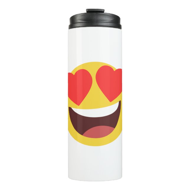Heart Eyes Emoji Thermal Tumbler (Front)