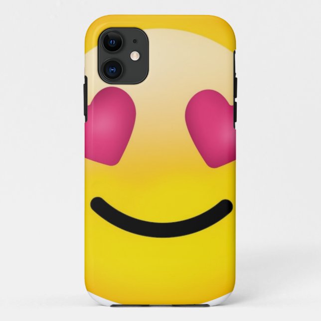 heart eyes face Case-Mate iPhone case (Back)