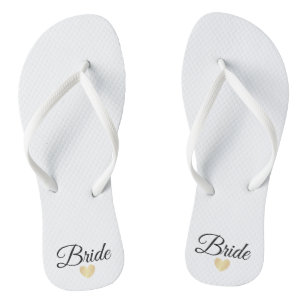 Heart Fab Bride Gold Jandals