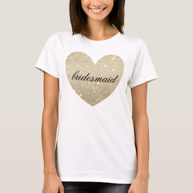 Heart Fab bridesmaid T-Shirt (Front)