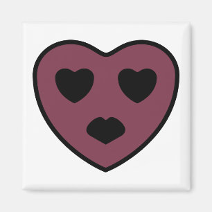 Heart Face Pout Magnet
