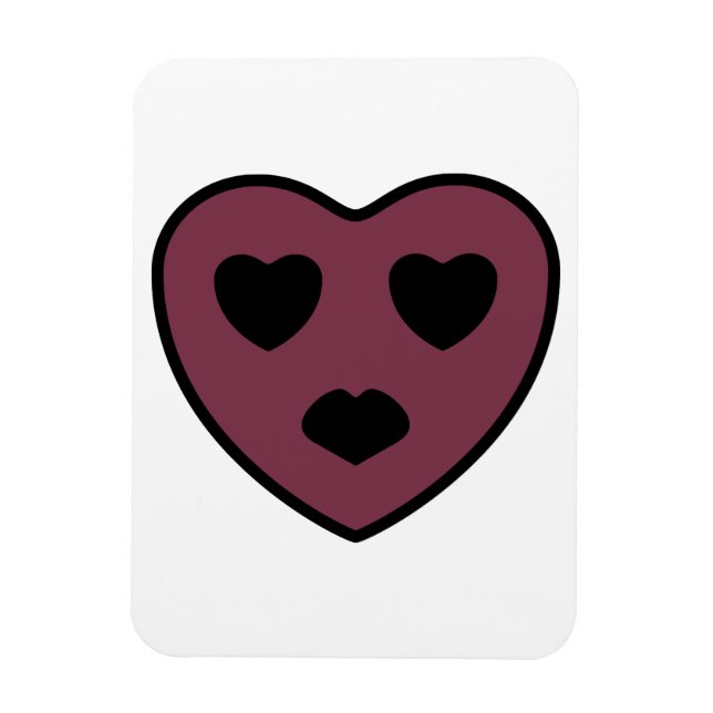 Heart Face Pout Magnet (Vertical)