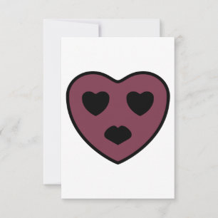 Heart Face Pout Thank You Card