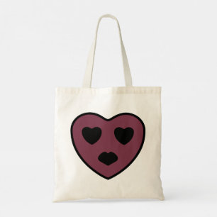 Heart Face Pout Tote Bag