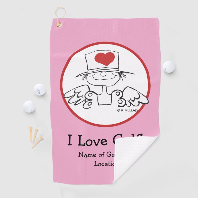 Heart Fairy © Customised Golf Towel (InSitu)