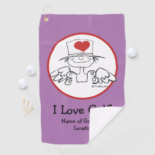 Heart Fairy © Customised Lavender Golf Towel