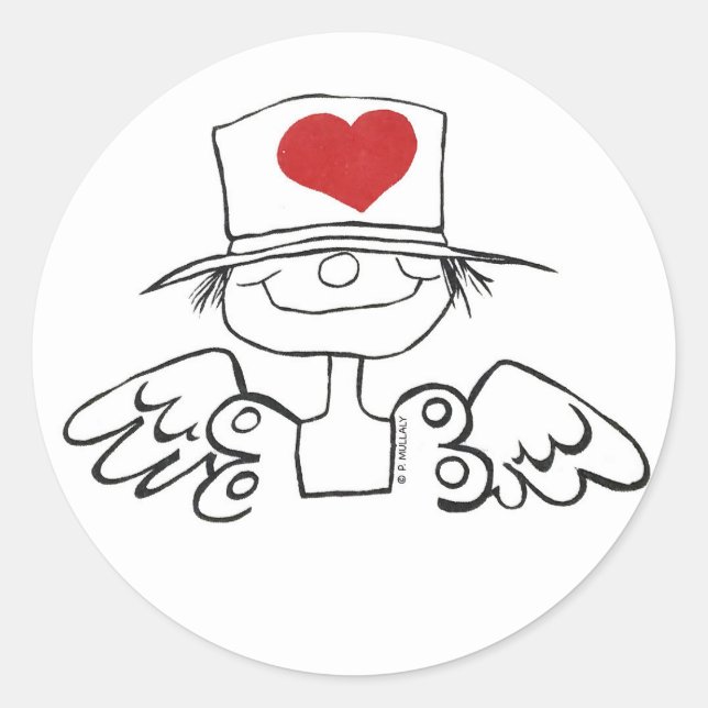 Heart Fairy Sticky Label (Front)