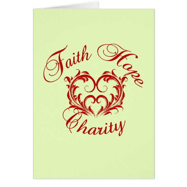 Heart - Faith Hope Charity (Front)