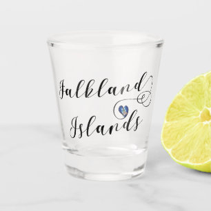 Heart Falkland Islands Flag, Falkland Isles Shot Glass