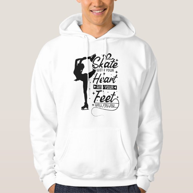 Heart Figure Skating Hoodie (Front)