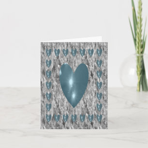 Heart filled sky card
