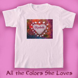 Heart Finger Painted T-Shirt