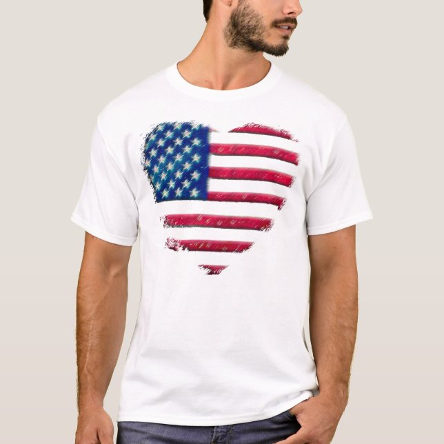 Heart Flag T-Shirt (Front)