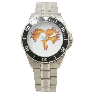 Heart flame men’s watch