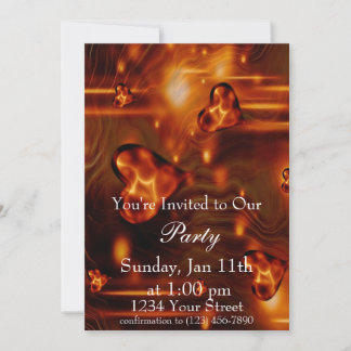 Heart Flame Party Invite full