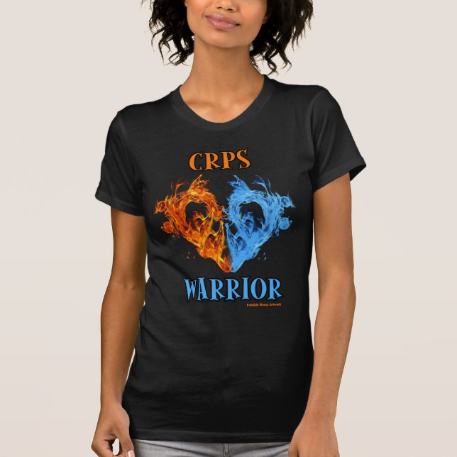 Heart/Flames...CRPS T-Shirt (Front)