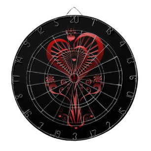 Heart Flower Dartboard