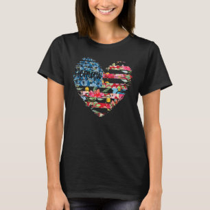 Heart Flower Flag Memaw T-Shirt